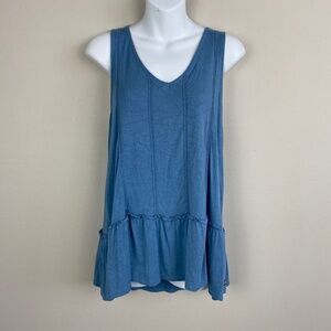 Matilda Jane Halle Sleeveless Ruffled Hem Tank - Size Medium